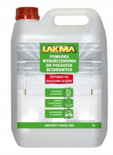 Lakma AKRYBET FINISH EKO 5 l, Bezbjedni završni premaz za beton