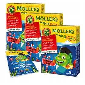   Möller's Omega-3 Žele Ribice s Okusom Maline + Besplatna Bojanka za Djecu!