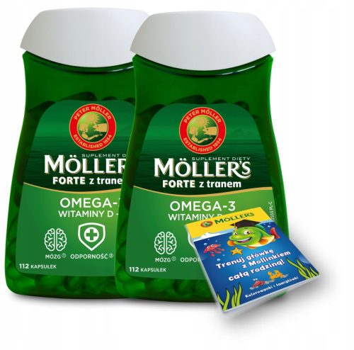 Möller’s Forte kapsule s uljem bakalara i vitaminom D3 + GRATIS bojanka za djecu!