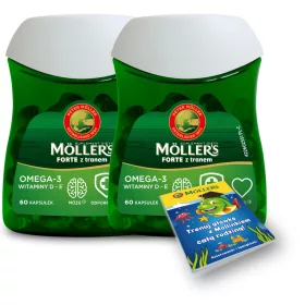   Möller’s Forte s uljem jetre bakalara - 2x60 kapsula + bojanka za djecu GRATIS!
