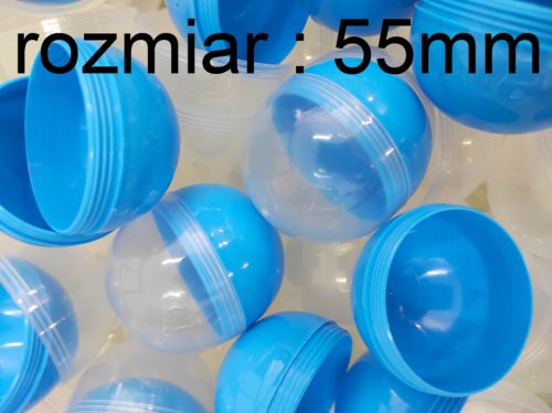 Plavi plastični spremnik za kapsule 55mm 100 komada