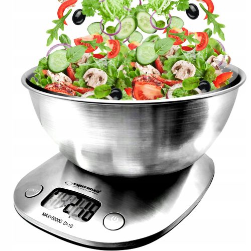 Kuhinjska vaga Esperanza Lychee srebrna/siva 5 kg