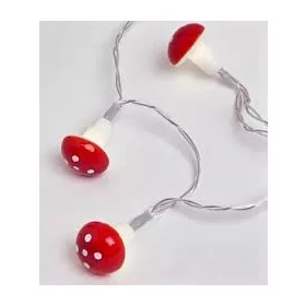 Božićno drvce sa 10 LED lampica u obliku crvenih žaba