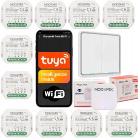 10x UPRAVLJAČ ZA ROLETE + PREKIDAČ + ZIGBEE GATEWAY