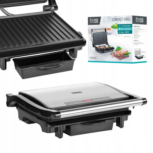 Električni roštilj Panini Teesa TSA3232 srebrna/siva 1500 W