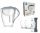 Dafi Astra Classic LED vrč 3l + Filter + 2 čaše Siva