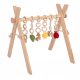 Edukativno drveno stojalo za gimnastiku s privjescima KiddyMoon BT-001
