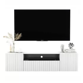 Zidni TV stalak, Glamour White MAT komoda, 150 cm