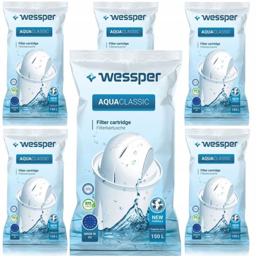 Filtr za vodu Wessper AquaClassic Standard, 6 kom.