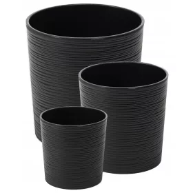    Posuda za cvijeće s umetkom Lamela Malwa Dłuto 19x19 cm crna + 2 druga proizvoda