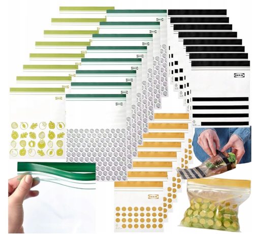 IKEA ISTAD Višenamjenske Vrećice s Uzicom za Hranu 90 Komada