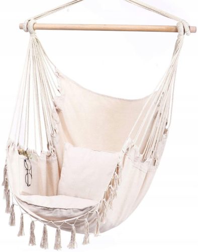 Luksuzna viseća stolica Brazilski swing hammock + 2 jastuka i torba
