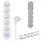  Libox trakasti produžni kabel 5 m, 5 utičnica, bijeli