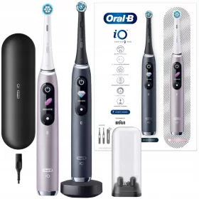    Oral-B iO Series 9 Duo Black Onyx Rose Quartz električne četkice za zube