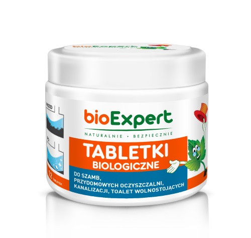 Bakterije za septičke jame i postrojenja za pročišćavanje otpadnih voda Šumeće tablete za godinu dana 12 komada BIOEXPERT
