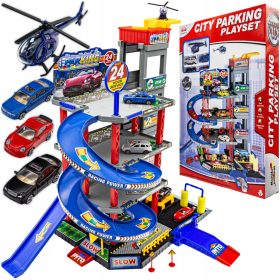   DJEČJI VELIKI PARKING GARAGE - PARKING ZA AUTI SA HELIKOPTEROM