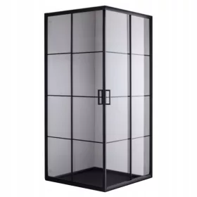 Hydrosan BL32A tuš kabina 80x80 CRNA klizna vrata 80x80 cm