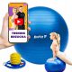 DrFit Fitness lopta za vježbanje s pumpom, 65 cm, plava