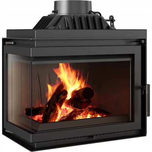 Kratki Simple crni zračni kamin od 8 kW
