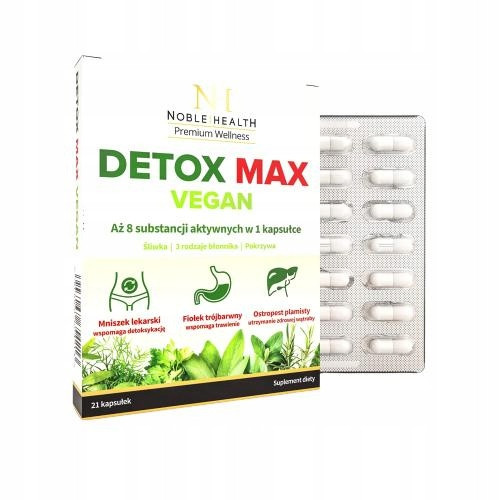 Detox Max Vegan za detoksikaciju tijela u 21 kapsuli