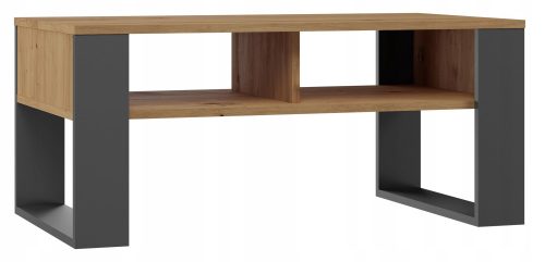 Moderan stolić za kavu TopEshop 90 x 58 x 50 cm u antracit boji, izrađen od vrhunskog hrasta