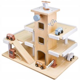 Drvena garaža sa autićima Mamabrum