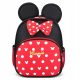 Plecak Minnie Mouse s jednim odjeljkom za djevojčice crveno-crne boje