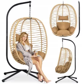   Vrtna viseća stolica - Samostojeća viseća fotelja Sofatel 58 cm 150 kg