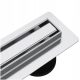 AquaUno Basic Slim linearni odvod 80 cm srebrni