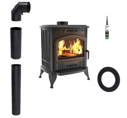 Kratki Koza K6 Želiwni Samostojeći Kaminski Peć 8 kW 150 mm