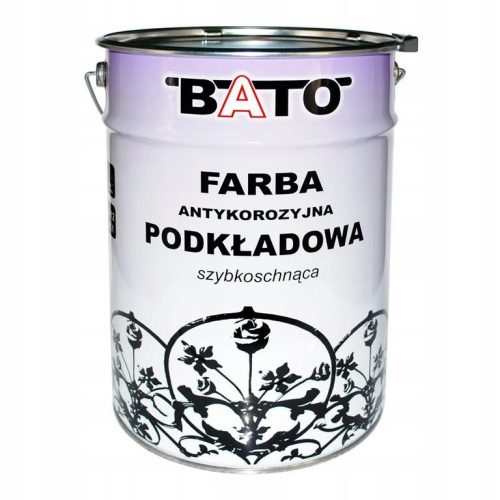 Antikorozivna temeljna boja BATO CRNA MAT 5L