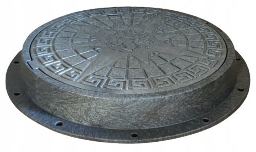 Poklopac šahta septičke jame 5Ton 80/60cm sivi