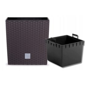   Vrtna posuda - Prosperplast DRTS400L-440U saksija za cvijeće 40 x 40 x 40,8 cm smeđa