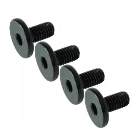 Crni Vijak M6x12 s Okruglom Glavom - Set od 100 komada