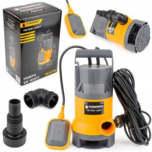 Potopna pumpa Powermat 1600 W 9500 l/h za prljavu i čistu vodu