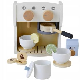 Drveni aparat za kavu i čaj s dodacima