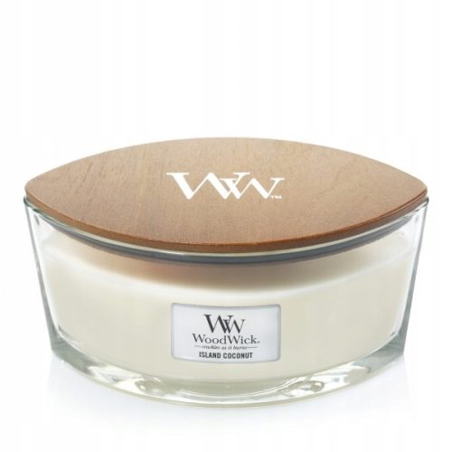Tradicionalna svijeća od soje Island Coconut Woodwick 1 kom.