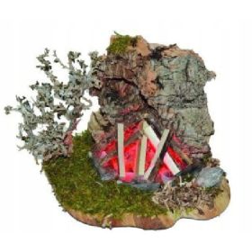  Lomača uz zid - 12x10cm, za figure 10-12cm