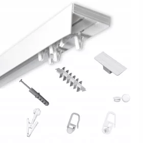   PVC Šina Karnišna za drugi kolosijek s POKLOPOM, 5 cm, duljina 640 cm