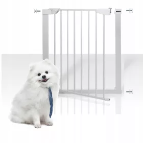 Sigurnosna bramka za pse za vrata i stepenice, bijela