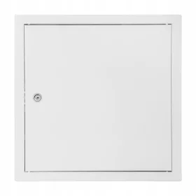 Bijela metalna vrata za reviziju 50 x 50 cm s bravom