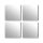 Tendance zidno ogledalo kvadratno 200 x 200 mm