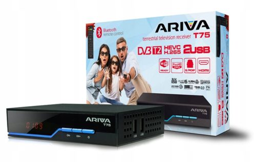  FERGUSON T75 DVB-T T2 HEVC H.265 USB DEKODER X 2