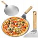 Premium Čelična Pizza Lopatica s Drvenom Ručkom Promjera 25 cm