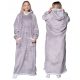 Warm and Cozy Oversized Blanket Sweatshirt 2-in-1 with Fur XXL - Grey ⭐⭐⭐⭐⭐