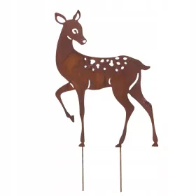  VRTNA DEKORACIJA JELEN BAMBI, RUSTIČNI METAL