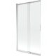 Mexen dvodijelni paravan za kadu 100 x 150 cm proziran