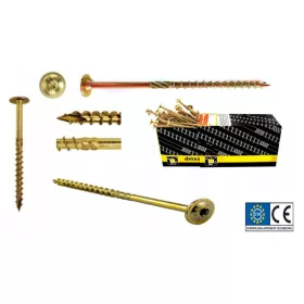   Visokokvalitetni vijci za drvo DMX 5x60 mm s torx podložnom pločom - 200 komada