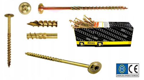 Visokokvalitetni vijci za drvo DMX 5x60 mm s torx podložnom pločom - 200 komada