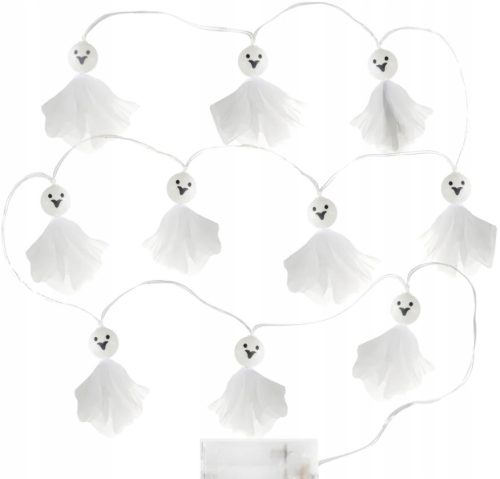  Svjetleći vijenac "Halloween airy ghosts", topla bijela, PartyPal, 200 cm